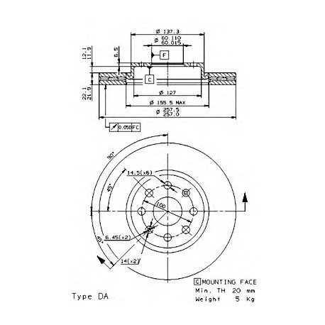 Σετ Δισκόπλακες AP 24980E