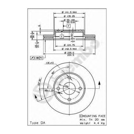 Σετ Δισκόπλακες AP 24370E