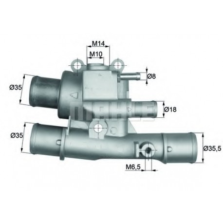Θερμοστάτης MAHLE ORIGINAL TI12488