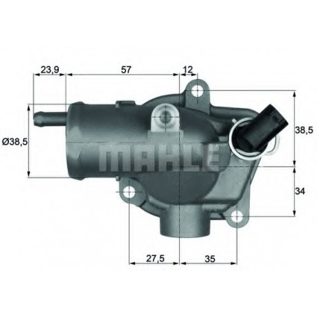 Θερμοστάτης MAHLE ORIGINAL TH1187
