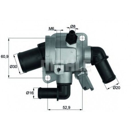 Θερμοστάτης MAHLE ORIGINAL TI17388