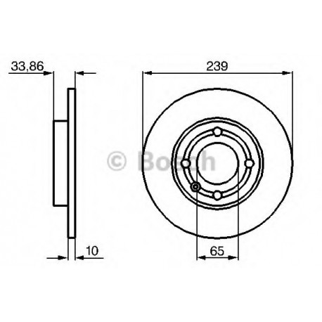 Σετ Δισκόπλακες BOSCH 0986478620