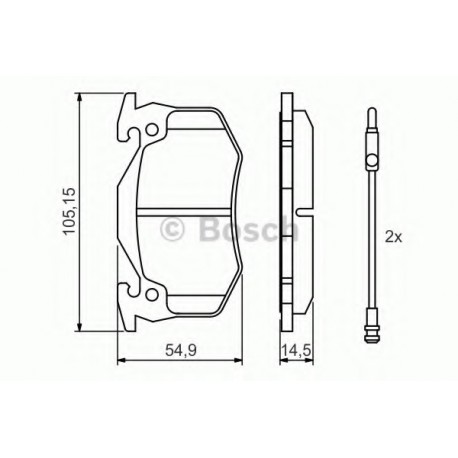 Σετ Τακάκια BOSCH 0986466346