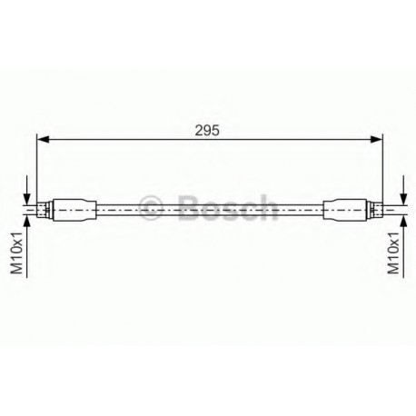 Ελαστικοί σωλήνες φρένων (μαρκούτσια) BOSCH 1987476717