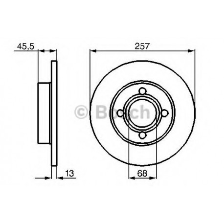 Σετ Δισκόπλακες BOSCH 0986478016