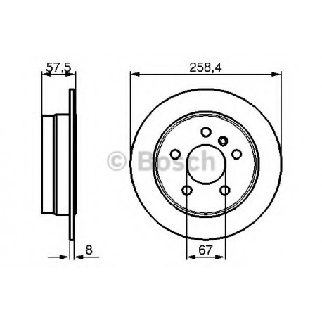 Σετ Δισκόπλακες BOSCH 0986479235