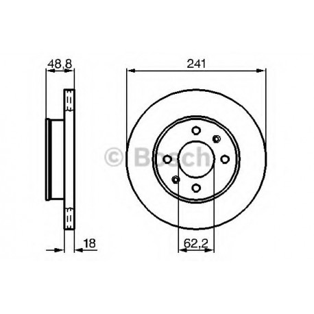 Σετ Δισκόπλακες BOSCH 0986479286