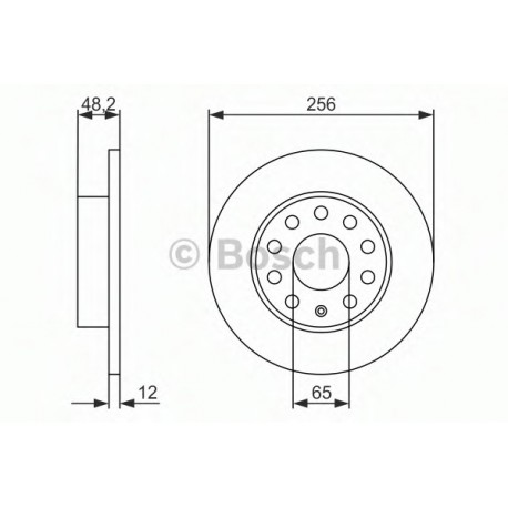 Σετ Δισκόπλακες BOSCH 0986479155