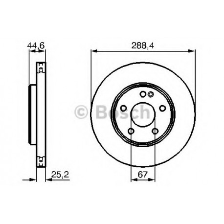 Σετ Δισκόπλακες BOSCH 0986479234