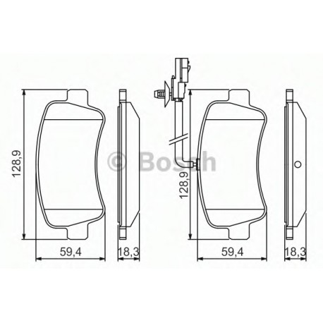 Σετ Τακάκια BOSCH 0986494500