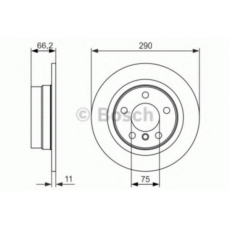 Σετ Δισκόπλακες BOSCH 0986479043