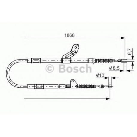 Μοχλοί, συρματόσχοινα & ντίζες BOSCH 1987482158