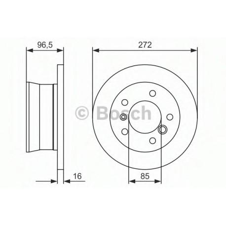 Σετ Δισκόπλακες BOSCH 0986478433