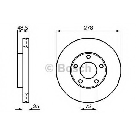 Σετ Δισκόπλακες BOSCH 0986479179