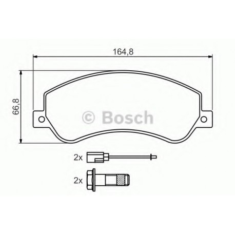 Σετ Τακάκια BOSCH 0986494170