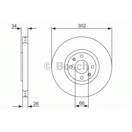 Σετ Δισκόπλακες BOSCH 0986479288