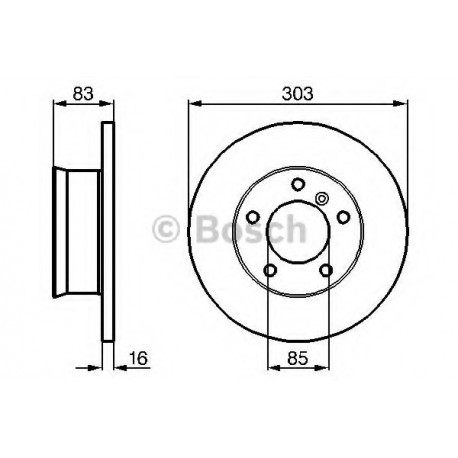 Σετ Δισκόπλακες BOSCH 0986478189