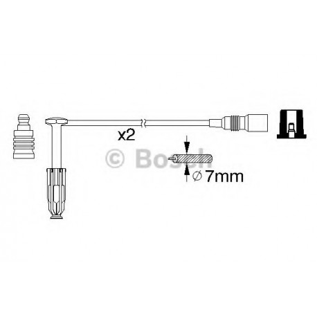 Μπουζοκαλώδια & εξαρτήματα σύνδεσης BOSCH 0986356311