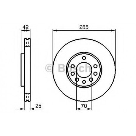 Σετ Δισκόπλακες BOSCH 0986479107