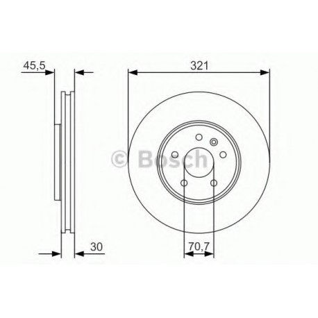 Σετ Δισκόπλακες BOSCH 0986479667