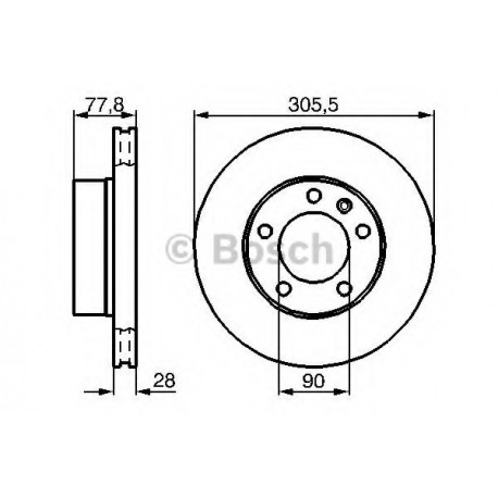 Σετ Δισκόπλακες BOSCH 0986479001