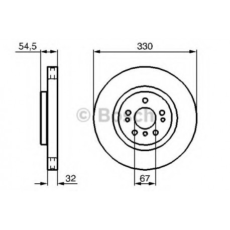 Σετ Δισκόπλακες BOSCH 0986479269