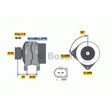 Δυναμό & εναλλάκτης ρεύματος BOSCH 0124325013