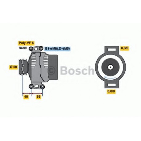 Δυναμό & εναλλάκτης ρεύματος BOSCH 0124515114