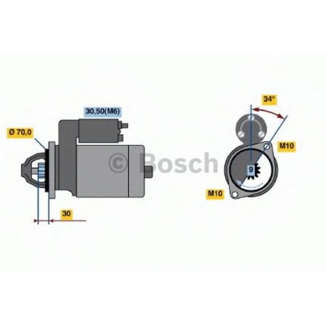 Μίζα BOSCH 0001107540