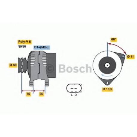 Δυναμό & εναλλάκτης ρεύματος BOSCH 0124515044