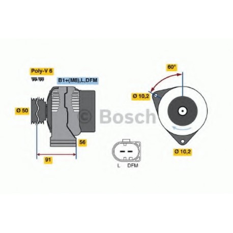 Δυναμό & εναλλάκτης ρεύματος BOSCH 0124615044