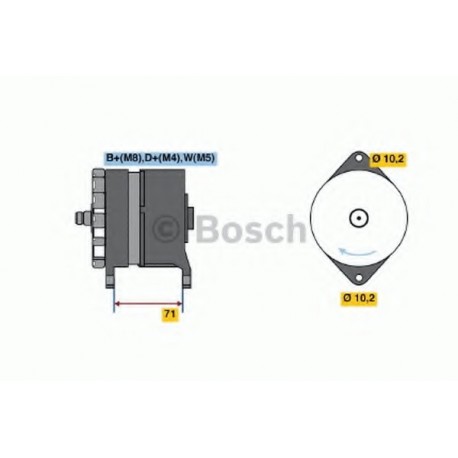 Δυναμό & εναλλάκτης ρεύματος BOSCH 0120468124