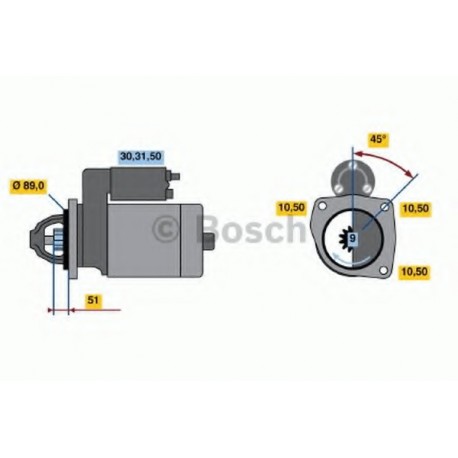 Μίζα BOSCH 0986010980