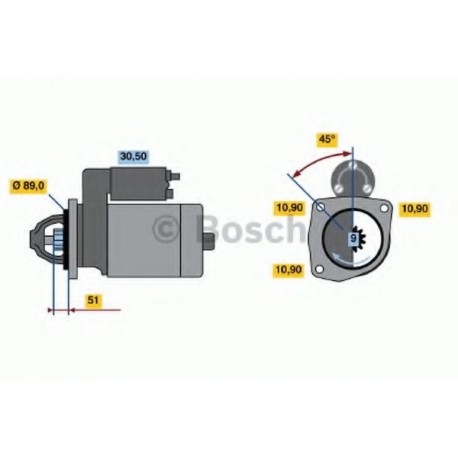 Μίζα BOSCH 0986011280