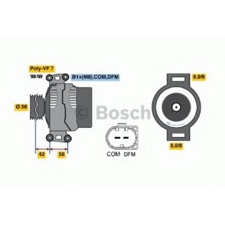 Δυναμό & εναλλάκτης ρεύματος BOSCH 0124615028