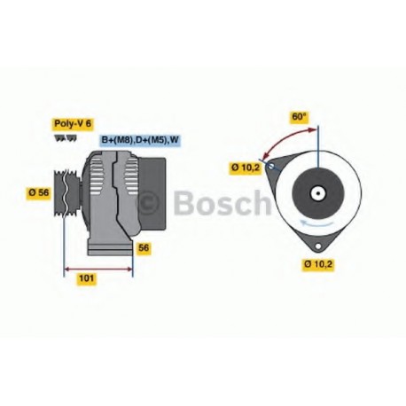 Δυναμό & εναλλάκτης ρεύματος BOSCH 0123335003