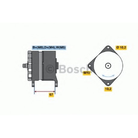 Δυναμό & εναλλάκτης ρεύματος BOSCH 0120468131