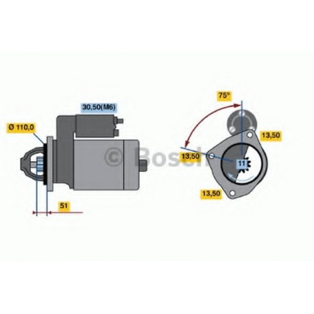 Μίζα BOSCH 0001372007