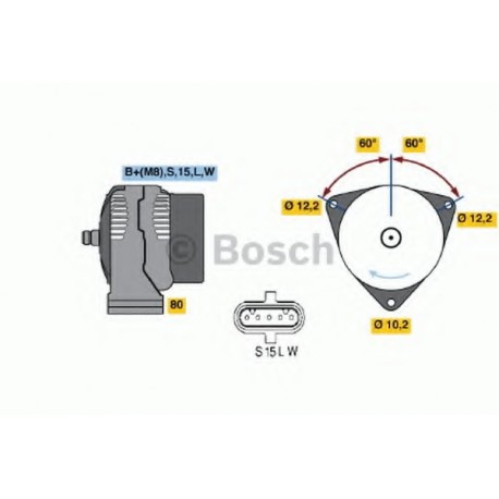 Δυναμό & εναλλάκτης ρεύματος BOSCH 0123525501