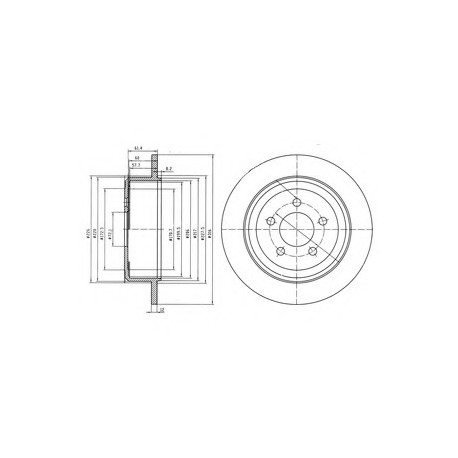 Σετ Δισκόπλακες DELPHI BG4159