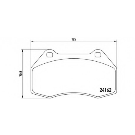 Σετ Τακάκια BREMBO P68036