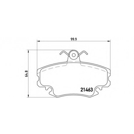 Σετ Τακάκια BREMBO P68038