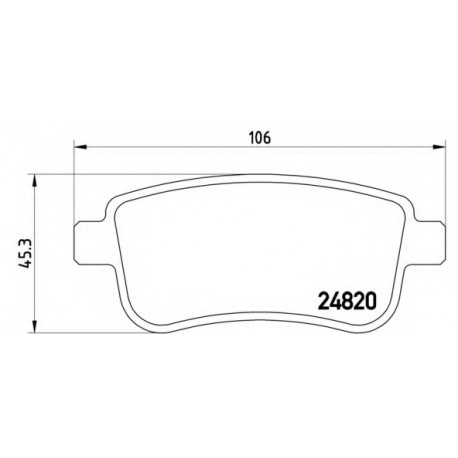 Σετ Τακάκια BREMBO P68041