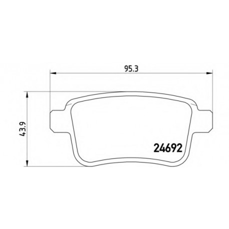 Σετ Τακάκια BREMBO P68043