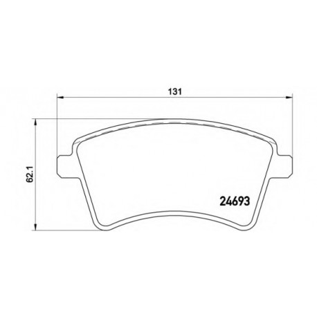Σετ Τακάκια BREMBO P68044
