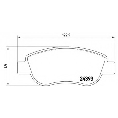 Σετ Τακάκια BREMBO P68049