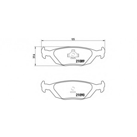 Σετ Τακάκια BREMBO P71003