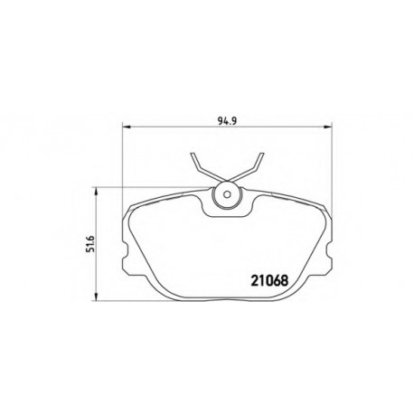 Σετ Τακάκια BREMBO P71004