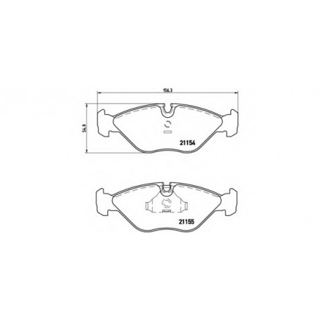 Σετ Τακάκια BREMBO P71005