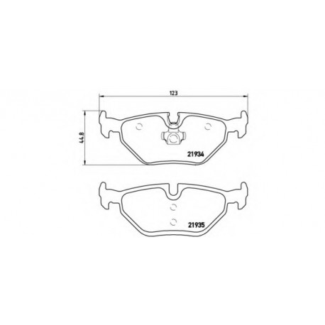 Σετ Τακάκια BREMBO P71006